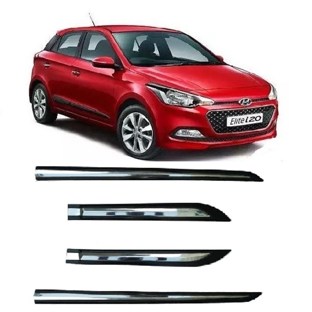 Door Side Beading For Elite I20 - Silver & Black